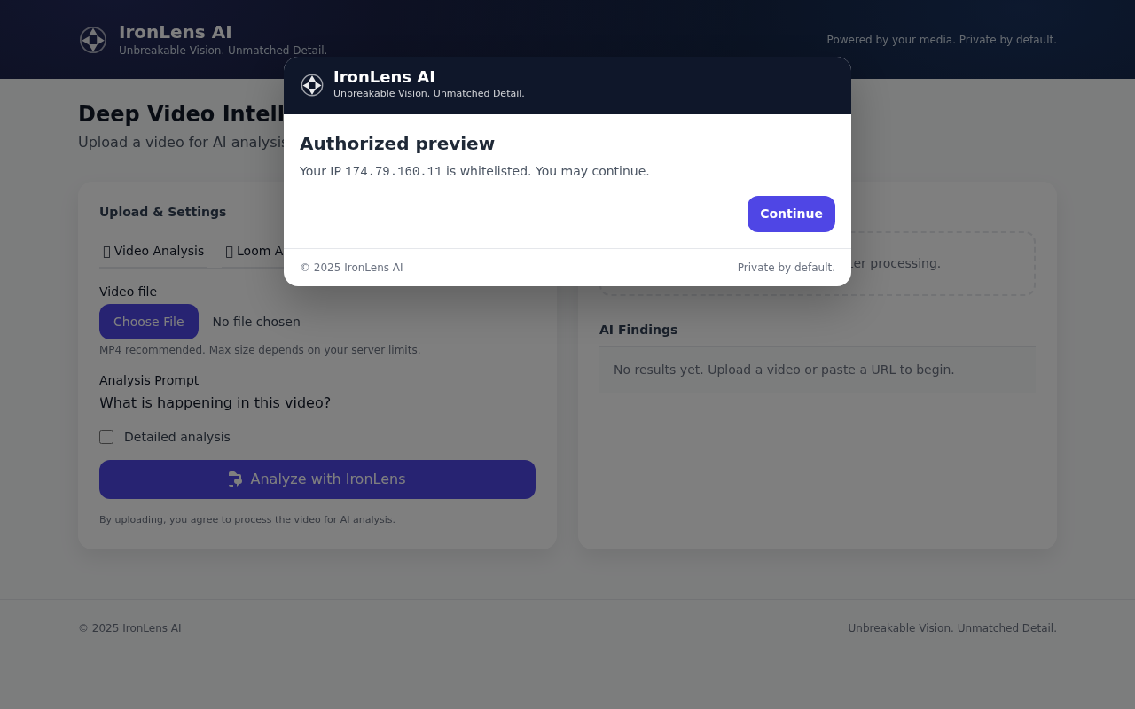 IronLens AI — Unbreakable Vision. Unmatched Detail.